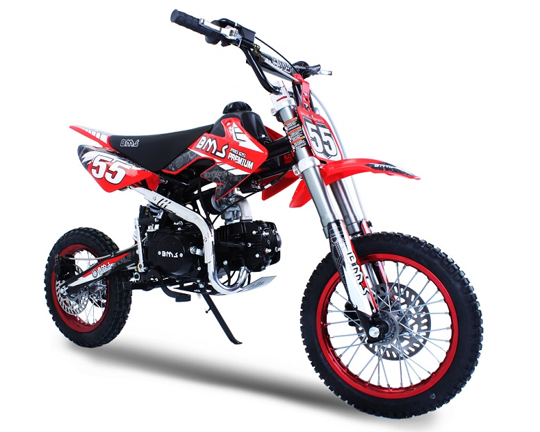 BMS PRO PREMIUM 125 DIRT BIKE, 125CC 4 SPEED MANUAL ENGINE