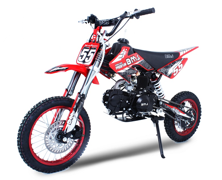 BMS PRO PREMIUM 125 DIRT BIKE, 125CC 4 SPEED MANUAL ENGINE