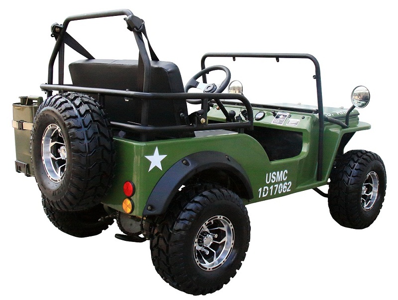 Gas Golf Cart 125cc Jeep Mini Truck ELITE Edition with 3Speed